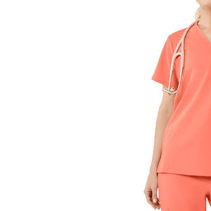 Uniformes Médicos de Alta Calidad para Mujer, Tejido de Punto, Tallas y Colores Personalizables, Fáciles de Usar, 100% Poliéster, Venta al Por Mayor - Product Image 3