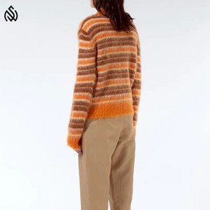 Suéter de Punto Personalizado de Moda, Suéter de Manga Larga con Bordado, Suéter Ajustado para Mujer, Suéter de Punto para Mujer - Product Image 2