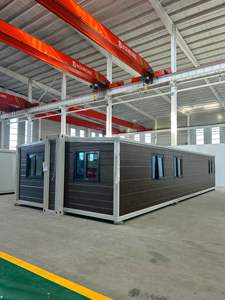 Casa Prefabbricata Pieghevole Ignifuga di Livello A con Telaio Laterale Completamente Zincato e Piccola Estensione a Doppia Ala - Product Image 1