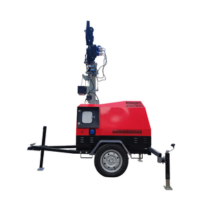 Vente chaude 1000W LED Tour D'éclairage Portable Chariot Construction Essence Diesel Générateur RGB Émetteur DC Puissance Pushcart Ascenseur - Product Image 5