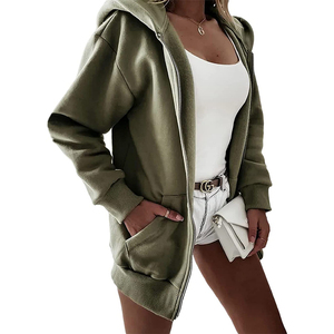 Winter Warm up <b>Lightweight</b> <b>Hoodies</b> 100% Light Weight Women Zipper <b>Hoodie</b> - Product Image 1