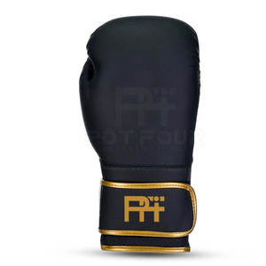 Customizable Black & Golden Leather <b>Boxing</b> <b>Gloves</b> with Personalized Logo Durable for <b>Martial</b> <b>Arts</b> & <b>Boxing</b> - Product Image 5