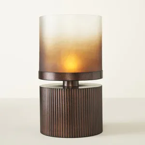 เชิงเทียนโลหะและแก้วสำหรับตกแต่งโต๊ะในร่มดีไซน์หรูหรา - Product Image 6