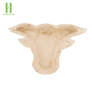 BEST SELLER Wholesaler ODM Rustic Brown Acacia Bull <b>Dough</b> <b>Bowls</b> for Decoration Candle Pouring Rustic <b>Dough</b> <b>Bowl</b> Made in Vietnam - Product Image 3