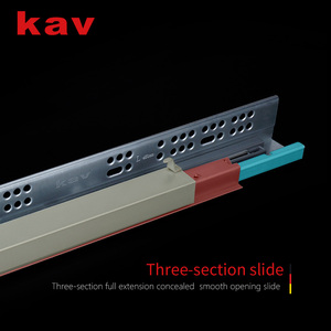 Riel de Extensión Completa Moderno, Sincronizado, con Cierre Suave, Resistente, Ajustable en 3D, Oculto, para Cajones de <span class=keywords><strong>Cocina</strong></span> y Comedor - Product Image 2