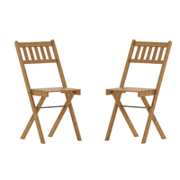Chaise pliante moderne en bois d'acacia massif, portable, pour usage intérieur/extérieur, balcon, jardin, terrasse, restaurant, événements, repas