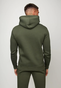Conjunto de Sudadera con Capucha y Pantalones Deportivos Verde Oliva para Hombre, de Alta Calidad y Elegante, con Tela Suave y Máxima Comodidad, por Ako - Product Image 4
