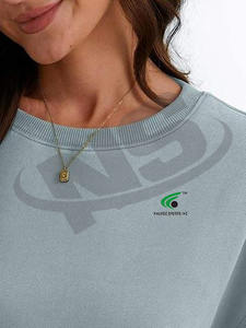 Sweat-shirt pour femme en coton de qualité supérieure, manches longues, pull d'hiver, couleur personnalisée, taille en gros, prix bon marché, streetwear - Product Image 2