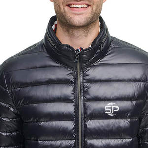 OEM-chaquetas de alta calidad para hombre, puff con cremallera completa, talla grande - Product Image 6
