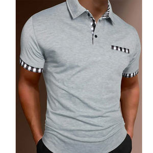 Respirant en gros 100% coton 220GSM hommes polos broderie personnalisée plaine blanc décontracté Golf Polo - Product Image 3