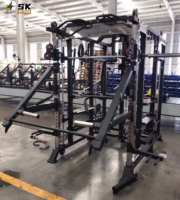 Máquina Multifuncional SK Smith con Cable Cruzado de 140 kg, Equipo de Gimnasio Comercial Todo en Uno para Centros de Fitness