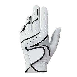 Premium Cabretta Guantes de golf blancos de cuero duradero Sensación cómoda para antideslizante Palm Golf Grip Ropa deportiva Guantes piel de oveja - Product Image 2