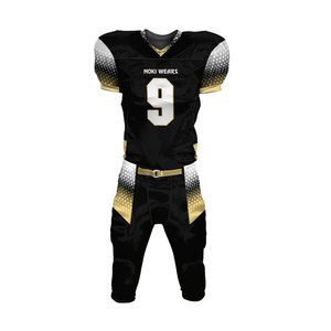 Uniformes de Fútbol Americano NOKI WEARS al por Mayor, 100% Poliéster, Conjuntos Personalizados con Logotipo, Transpirables, de Secado Rápido, Tallas Grandes para Equipos - Product Image 1
