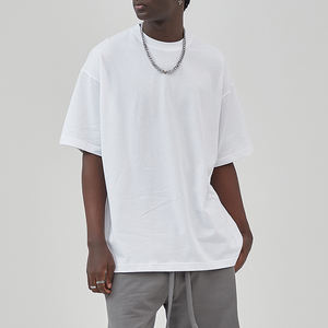 T-shirt à épaules tombantes grande taille pour hommes, 100% coton, T-shirt imprimé personnalisé de haute qualité pour hommes, vente en gros en vrac - Product Image 1