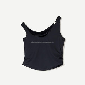 2025 Factory Hot Selling Casual Summer Skinny Knitted Short-Sleeved V Collar Ice Silk Embroidery <b>T</b> <b>Shirts</b> for Women - Product Image 5