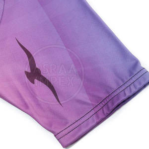 เสื้อขี่จักรยานผ้าโพลีเอสเตอร์100% พิมพ์ชื่อแบบกำหนดเอง - Product Image 4