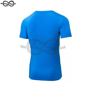 Camiseta Deportiva de Compresión para Hombre, Cuello en V, Manga Corta, Alto Rendimiento, para Fitness, Gimnasio, Running, Tejido Transpirable - Product Image 2