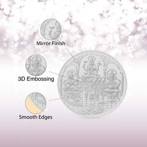 Pièce de monnaie Trimurti en argent - 15g - Bijou de collection culturelle - Product Image 4