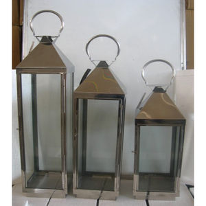 Multi Color Moroccan <b>Lantern</b> Metal Rectangle Shape <b>Set</b> of 3 With Handle Perfect for Elegant Home Decor and Tea Light Display - Product Image 6