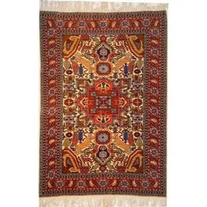 Tapis persan Ardabil unique en son genre, 6'4 x 4'3 - Product Image 1