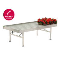Tables d'eau fixes en aluminium prêtes à assembler 1025x2055mm H750mm 20 unités pour villa et plage