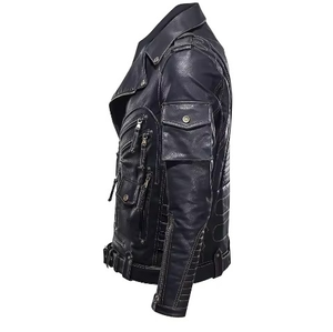 ผลิตในปากีสถาน แจ็คเก็ตหนังผู้ชายดีไซน์ล่าสุด ราคาถูก แจ็คเก็ตหนังแฟชั่นผู้ชายสั่งตัดได้ - Product Image 3