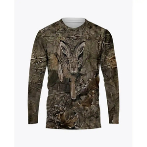Chemise de pêche camouflage sublimation polyester personnalisée pour hommes, t-shirts d'été à manches longues avec performance anti-uv pour garçons - Product Image 3
