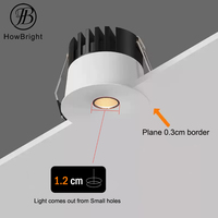 Plafonnier LED anti-éblouissement pour intérieur 3W/5W/7W/12W, corps en aluminium, bord étroit, source lumineuse profonde, spot encastré