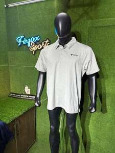 Verano sólido bordado Logo 100% algodón transpirable duradero uniforme deportivo para camisas Jersey de punto Golf para camiseta para hombres - Product Image 3