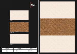 Carreaux muraux en céramique premium 300x600mm pour salle de bain et cuisine, finition brillante mate effet sucre, design mural intérieur luxueux - Product Image 2