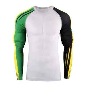Custom Rash Guard manga larga de secado rápido protección Uv para hombres mujeres gimnasio Fitness entrenamiento surf natación al por mayor - Product Image 1