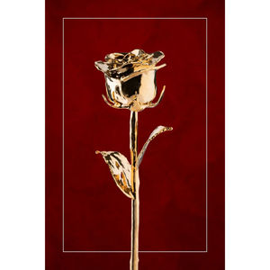 Calidad Premium 24K oro rosa diseño moderno hogar sala de estar decoración rosa flor para superventas 24K oro rosa en el precio más bajo - Product Image 5