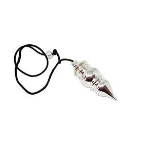 Beau pendule en métal plaqué argent pendule de radiesthésie à prix raisonnable Acheter chez Amayra Crystals Exports India - Product Image 1