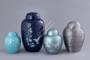 Urnas para mascotas, superventas, urna de cremación de latón macizo personalizada, nuevo diseño, almacenamiento de cenizas para adultos, suministros funerarios, urnas de Metal de mármol - Product Image 6