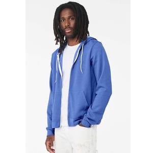 100% coton homme adulte basique coton uni à capuche pour l'hiver extérieur classique sweat à capuche zippé - Product Image 6
