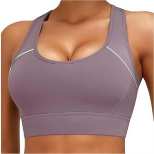 Sujetador deportivo de moda para mujer, Yoga, Fitness, gimnasio, entrenamiento, ropa deportiva acolchada sin costuras, Top elástico transpirable cómodo - Product Image 5
