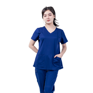 Conjuntos de uniformes médicos de enfermería elásticos antiarrugas personalizados para médicos y enfermeras para hospitales - Product Image 1