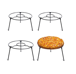 Soporte de metal hecho a mano para pizzas Diseño simple con mesa elegante Pieza más vendida para herramientas de pizza - Product Image 5