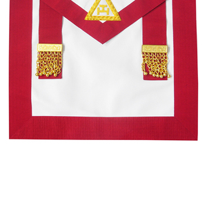 Bajo MOQ Masonic Regalia Delantal Alta calidad Irish Royal Arch Companion Delantal de piel de cordero para la venta - Product Image 4