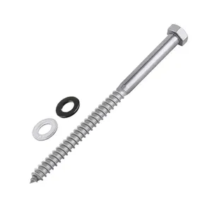 HIMOWAY Vis de fixation à tête hexagonale en acier inoxydable pour balustrade de câble, accessoires pour mur rideau - Product Image 4