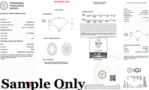 1ct - 3 CT Forma ovalada Lab Grown Diamante suelto D Color VVS Clarity IGI Certificado para joyería Anillos Pendientes Colgantes Fabricación - Product Image 4