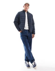 Veste polaire col montant coupe-vent durable imperméable polyester logo personnalisé unisexe veste en duvet à bulles pour hommes veste d'hiver - Product Image 2