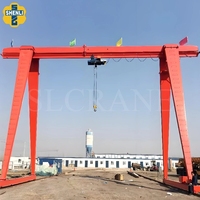 Grue portique mobile monopoutre légère Shenli 3-16 tonnes, 10 tonnes, sur mesure, à câble électrique, avec moteur et roulement, portée 6-9M
