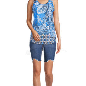 Camiseta sin Mangas Casual para Mujer, Sublimada, con Logotipo Frontal, Transpirable, de Secado Rápido, Ecológica, Colores y Tallas Personalizadas, Venta al Por Mayor OEM - Product Image 4