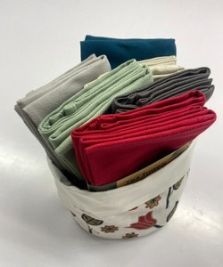 Serviettes de cuisine carrées en coton 100% tissé, personnalisables, attrayantes, réutilisables, écologiques, séchage rapide, jetables, antimicrobiennes - Product Image 1