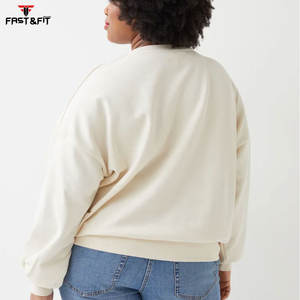 เสื้อสเวตเตอร์แบบสวมหัวของผู้หญิงเสื้อสเวตเตอร์สีพื้นโลโก้ออกแบบได้ตามต้องการ - Product Image 2