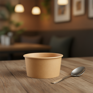 Coppette per Zuppa in Carta Kraft Usa e Getta da 8 oz - Product Image 3