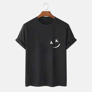 Camiseta de Algodón para Hombre, 100% Algodón, Tejido Canvas, Transpirable, de Secado Rápido, Estilo Hip Hop, 210g, Peso Pesado, Alta Calidad, Venta al Por Mayor - Product Image 1