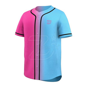 Maillot de baseball professionnel fabriqué en 2026, nouveau, prix raisonnable, logo personnalisé, design par sublimation, maillot de baseball en polyester - Product Image 2