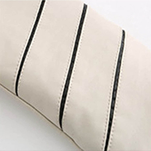 Chaqueta de piel de cordero blanca genuina de alta calidad para mujer, chaqueta de motorista de invierno transpirable - Product Image 6